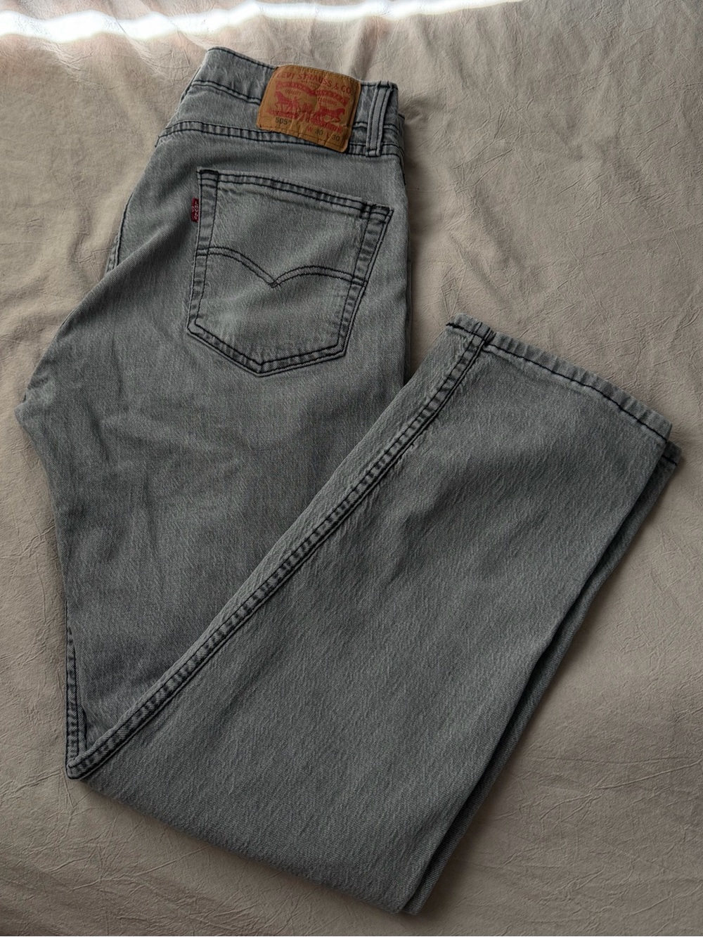 Levi's 505 30x30 Grey Straight-Leg Jeans